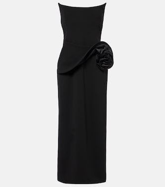 Floral-appliqué bustier dress | Magda Butrym
