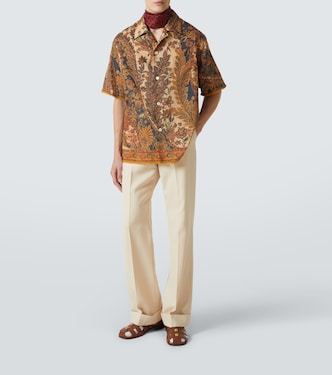 Camisa de lino con paisley | Valentino
