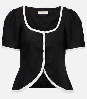 Emma linen top | Faithfull