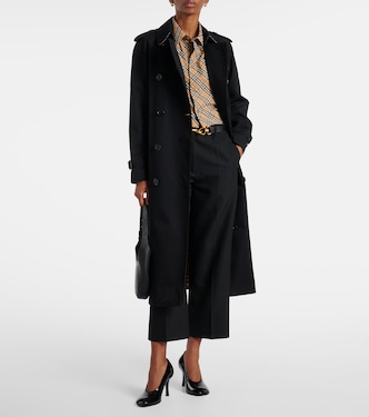 Camicia cropped in cotone Burberry Check | Burberry