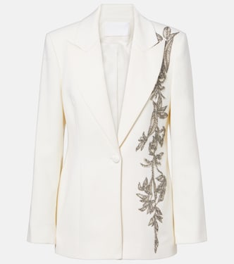 Lesia embellished wool-blend blazer | Costarellos
