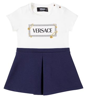 Baby Kleid Safety Pin aus Baumwolle | Versace Kids
