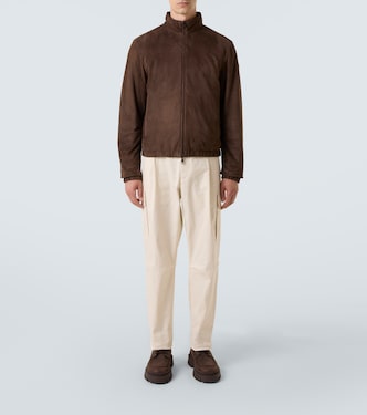 Piumino Cernay in suede | Moncler