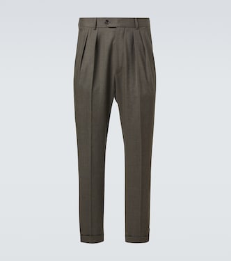 Pantalones rectos Stafford de lana virgen | Loro Piana