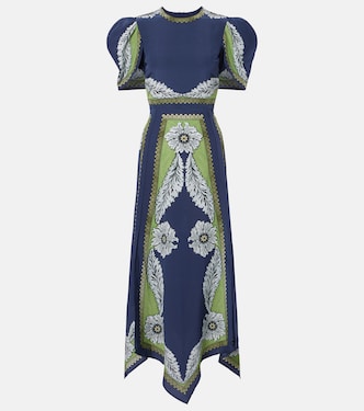 Cherie printed silk maxi dress | La DoubleJ