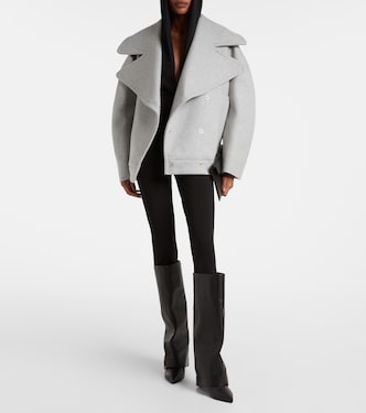 Oversize-Peacoat aus Wolle und Kaschmir | Balmain
