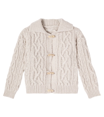 Maria cable-knit wool-blend cardigan | The New Society