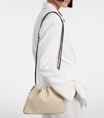Mini canvas crossbody bag | Brunello Cucinelli