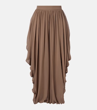 Draped silk pants | Elie Saab