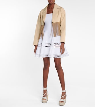 Blazer de algodón con flecos | Alaïa