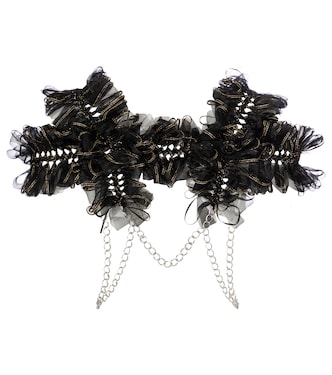 Tulle and chainlink harness | Noir Kei Ninomiya