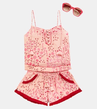 Lulu floral shorts | Poupette St Barth Kids