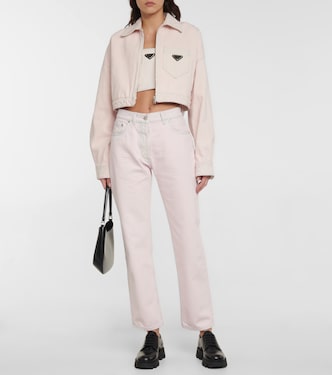 Jeans regular a vita alta | Prada