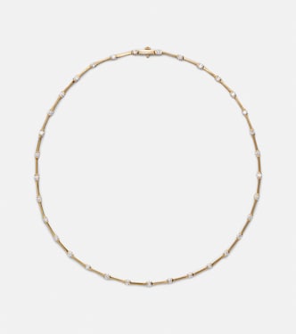 Halskette Zea Linked aus 18kt Gelbgold mit Diamanten | Melissa Kaye