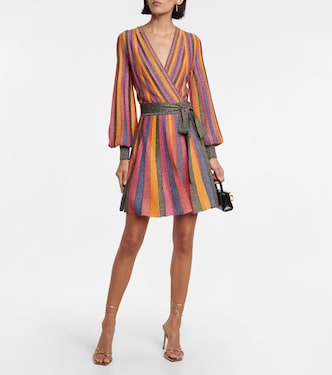 Vestido corto de punto Marsha a rayas | Rebecca Vallance