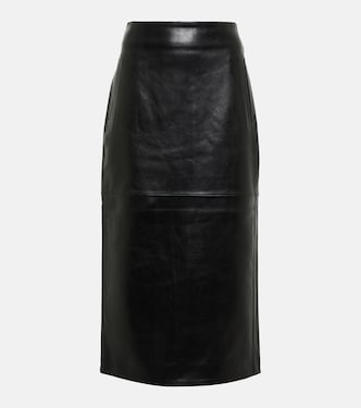 Falda midi de piel | Dodo Bar Or