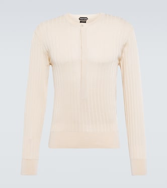 Pull Henley en soie mélangée | Tom Ford