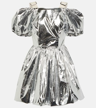 Puff-sleeve metallic minidress | Simone Rocha