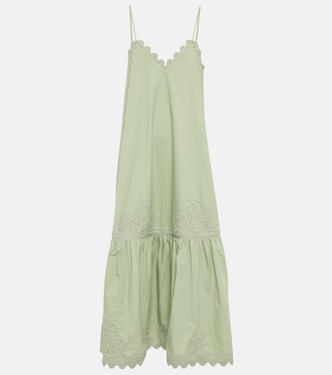 Cotton poplin midi dress | Juliet Dunn