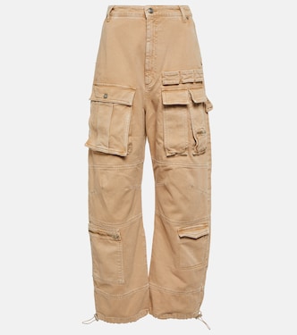 High-rise wide-leg denim cargo pants | Sportmax