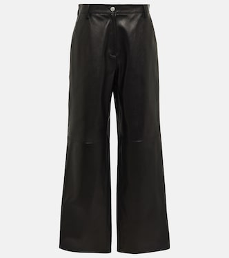 Pantalon à taille haute en cuir | Magda Butrym