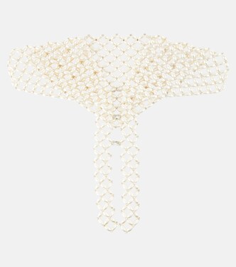 Sciarpa con perle bijoux | Simone Rocha