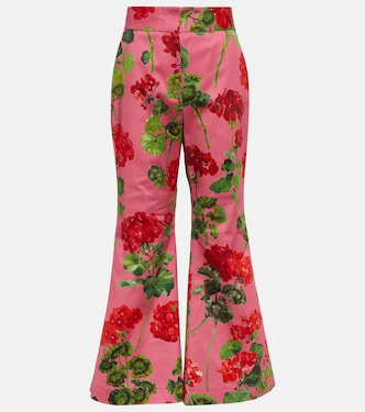 Pantaloni flared in misto cotone | Oscar de la Renta