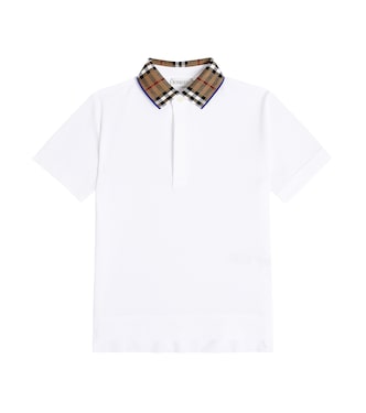 Cotton piqué polo shirt | Burberry Kids
