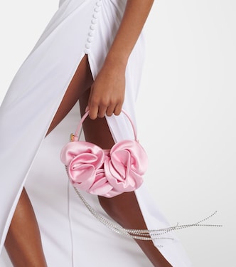 Borsa Vesna Micro in raso con applicazioni floreali | Magda Butrym
