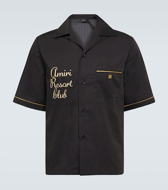 Camicia bowling Resort Club in cotone con ricamo | Amiri