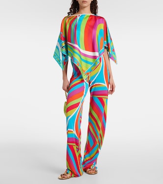 Top Iride in seta con stampa | Pucci