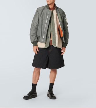 Veste bomber à shearling synthétique | Sacai