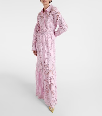 Cotton lace shirt dress | Self-Portrait