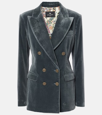 Double-breasted cotton velvet blazer | Etro