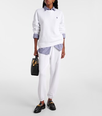 Logo cotton fleece sweatshirt | Polo Ralph Lauren