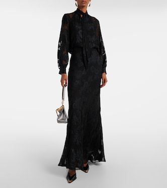 Gonna lunga in raso | Etro