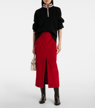 Falda midi de algodón | Brunello Cucinelli