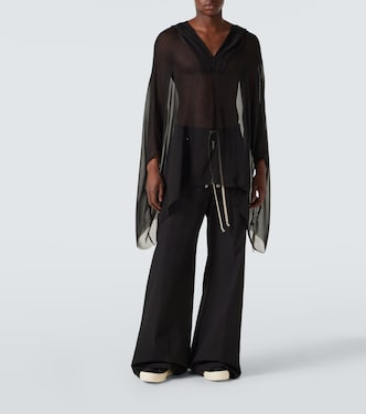 Felpa in seta con cappuccio | Rick Owens