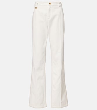 Cotton canvas straight pants | Chloé
