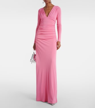 Ruched jersey gown | Carolina Herrera