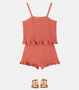 Set aus Top und Shorts aus Häkelstrick | Rylee + Cru