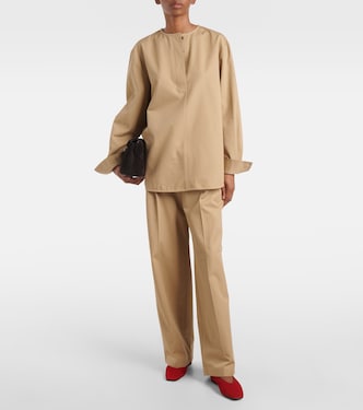 Pantaloni a gamba larga in cotone | Toteme