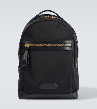 Leather-trimmed backpack | Tom Ford