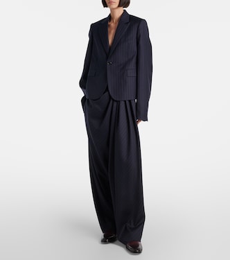 Weite Hose aus Woll-Twill | Loewe