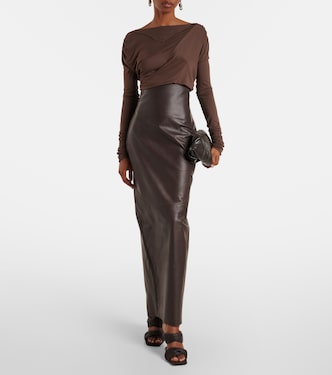 Gonna a tubino in pelle | Rick Owens