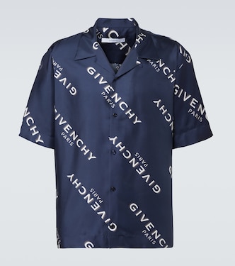 Givenchy Shadow silk bowling shirt | Givenchy