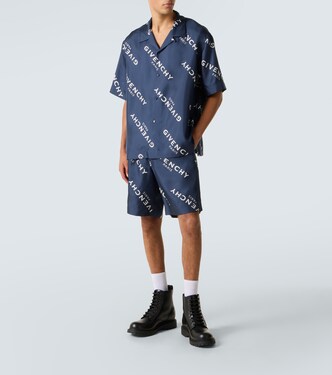 Givenchy Shadow silk bowling shirt | Givenchy