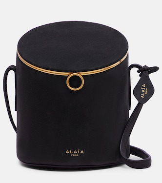 La Canette Small suede bucket bag | Alaïa