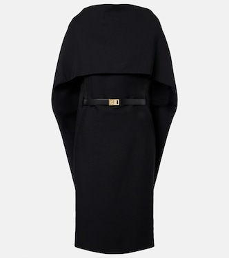 Belted caped midi dress | Ferragamo