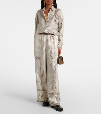 Grado printed silk satin shirt | Max Mara